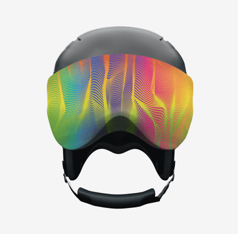 ski goggle cover Youth Goggle Covers Electric Rainbow / 7.3" x 4"